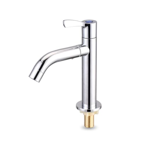 Grifo de un solo lavabo frío giratorio para aseos pequeños y patios