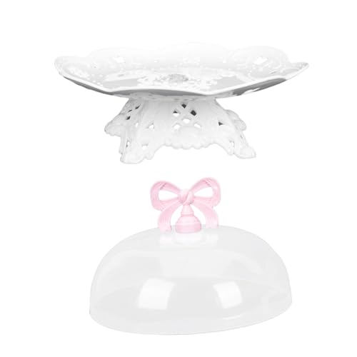SOLUSTRE 1 Set Abs Cake Display Stand High Base Dessert Holder for Snacks Dried Fruits and Treats for Parties Picnics and Banquets Easy to Clean Reusable Design
