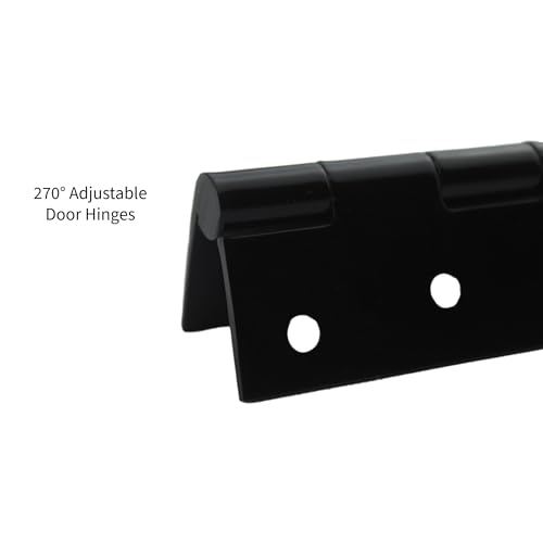 Image of Stainless Steel Window & Door Butt Hinges Kabja for Home /Office /Hotel for Main Door /Wooden Door /Kitchen, SS Welded Heads(6 Piece,Z Black, 4 Inch x 12 Gauge /2.5 mm