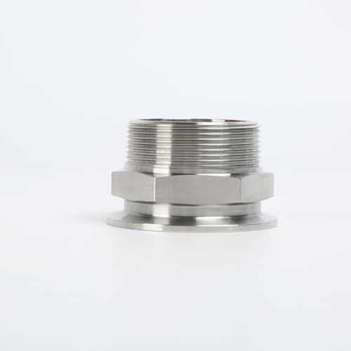 Image of SS304 KF50 NPT Male Adaptor thread 2 inch NW50 KF Male coupling ISO-KF50 X NPT 2 inch