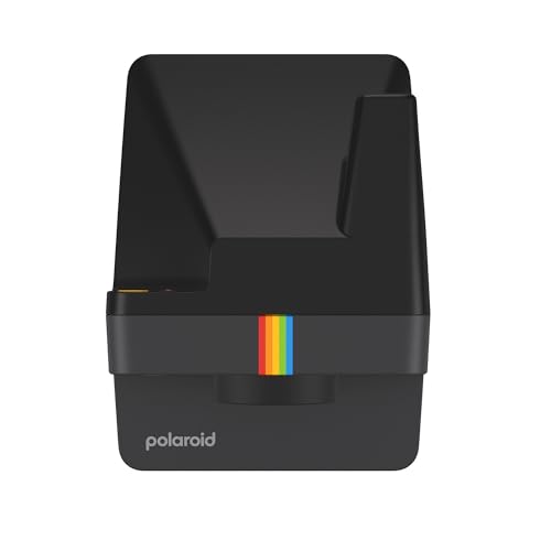 Polaroid Now 2nd Generation I-Type Instant Camera + Film Bundle - Now Black Camera + 16 Color Photos (6248)- Black