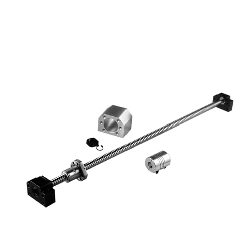 Metal Ball Screw nut SFU1605 Rolled Ball Screw C7 End Machined Length 200-9000mm + Nut Housing BK/BF12 End Support + Coupler RM1605 Ballscrew Set(350mm)