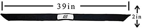 Miniatura 4 de AKATSUKI Diadema de aldea de hojas, anillos en caja, kakashi, regalo de disfraces de anime (anti hoja)
