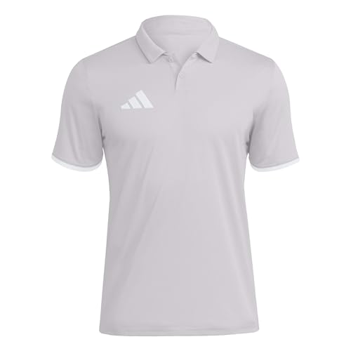 adidas Homme Entrada26 Polo Shirt, Team Light Grey/White, S