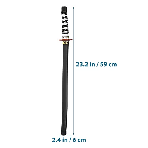 Toyvian Espada De Samurai Japonesa De Plástico Samurai Katana Espada De Treinamento Espada De Samura