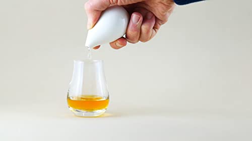 Ooshky Whisky Water Jug, Handmade Ceramic Dropper and Pipette, Unique Gift (Ceramic, White) - Image 3