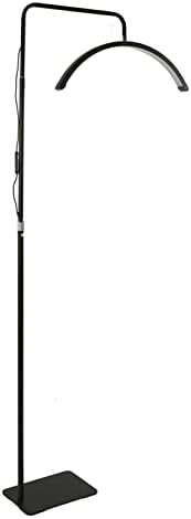 GOEI Eyelash LED Floor Light, Half Moon Estheticians Light, Tattoo Light, Facialist Lighting Lamp for Beauty, Skincare, Eyelash Extensions, Eyebrows, Filming