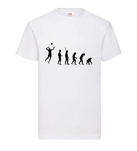 T-shirt volleyball homme avec imprimé dos graphique blanc