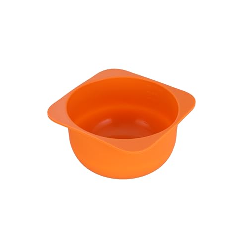 W.xZQ inc Stackable Silicone Artisan Pizza Dough Proofing Boxes Proving Containers with Lids Pizza making Accessories-6 pack-700ml portion (Orange) - Image 6