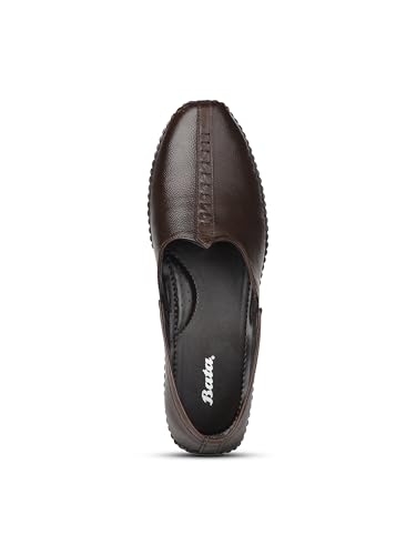Image of Bata ,JALSA Leather 2.0,Dark Brown Men's Formal Slipon Shoes