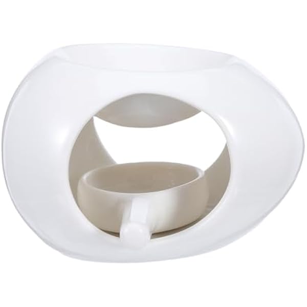 SOLUSTRE 1 zestaw kominka na olejki eteryczne do jogi: ceramiczny dyfuzor zapachowy do aromaterapii, podgrzewacz do wosku, kojący dyfuzor zapachowy, kominek na świece tealight do relaksu i uważności