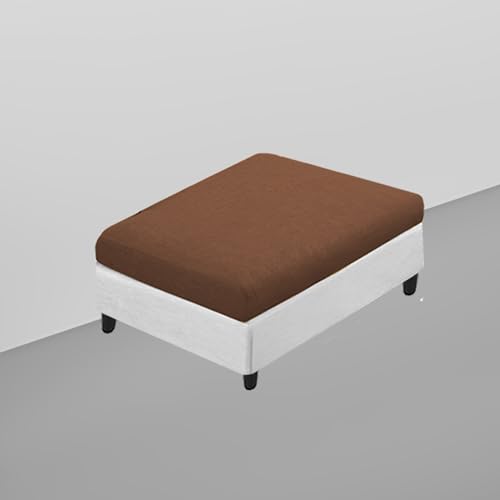 Image of Koza LHS 8 Seater L Shape Sofa Set with Center Table for Living Room (Brown Grey Fabric) Premium Fabric Sofa
