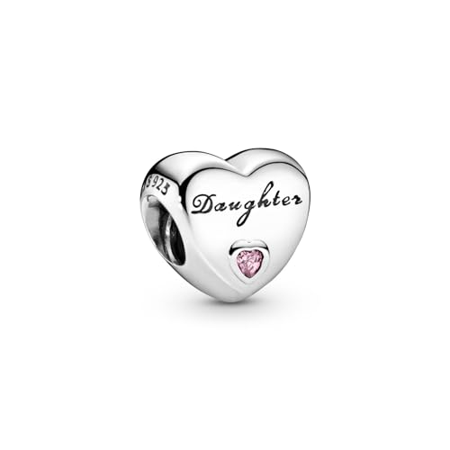 PANDORA Daughter Heart Charm - Compatible with PANDORA Moments - Sterling Silver - Gift for Her - Jewelry for Women with Gift Box2