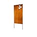 Home Deluxe - Sichtschutz Butterfly - 180 x 100 cm - wetterbeständig, edle Rostoptik I Rostschild, Gartenstecker, Roststecker