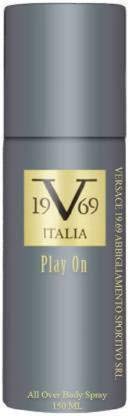 Italia V 19.69 Play On Body Spray For Men & Women-150 ML