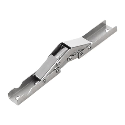 ロッキングヒンジ - 16.5x2cm 折りたたみ式テーブルブラケット、90度安全拡張サポート、調節可能なスチールジョイント |ワードローブキャビネット木工プロジェクト用の強力な落下防止スプリング式ヒンジ機構