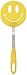 Tovolo Spatulart Smiley Face Nylon Flex Turner, Spatula Cooking Utensil Co-Molded With Silicone, Sturdy Steel Handle, Safe for Non-Stick Cookware, Smiley Face