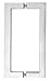 CRL Brushed Stainless "SQ" Style 18" Back-to-Back Towel Bar by CR Laurence