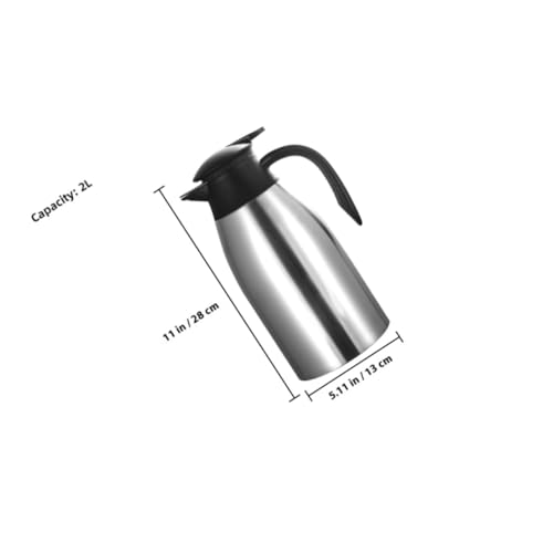 Jarra térmica de acero de 2L para café caliente en el hogar y camping 3