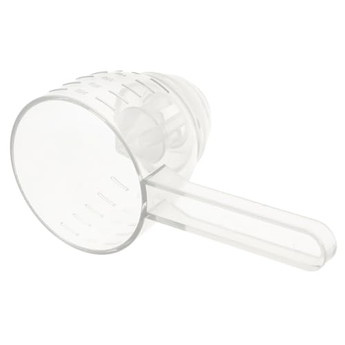 FOMIYES 分注スプーン シャンプーボトル移送漏斗 スプーン漏斗 粉末用スクープロート 便利な計量スプーン 漏斗付き計量スプーン プロテインパウダー漏斗 プラスチック Transparent