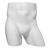 MegLob Maniquí De Cadera Masculino Blanco, Modelo Profesional De Calzoncillos Tipo Bóxer, Maniquí De Glúteos para Exhibición En Tiendas De Lencería Y Escaparates De Ropa,A