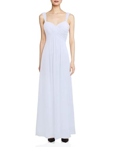 iiniim Women's Chiffon Pleated Wedding Maxi Bridesmaid Long Dress Evening Prom Gown White US Size 10 iiniim Women's Chiffon Pleated Wedding Maxi Bridesmaid Long Dress Evening Prom Gown White US Size 10