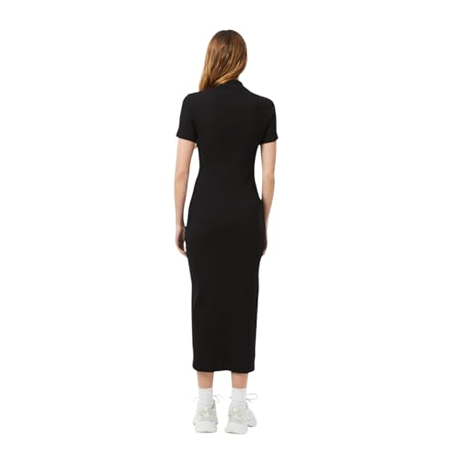 Image of Lacoste Women's Long Ribbed Cotton Polo Dress