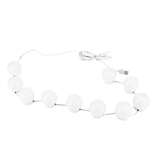 para Bombilla LED, para luz de Espejo, 4 Tipos, Interruptor táctil USB, Kit de lámparas de lámpara de Espejo de tocador. (10 Bombillas)