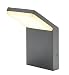 Produktbild Lucande LED Wandleuchte außen 'Nevio' (spritzwassergeschützt) (Modern) in Schwarz aus Aluminium (1 flammig,) - LED-Außenwandleuchten Wandlampe, Led Außenlampe, Outdoor Wandlampe für