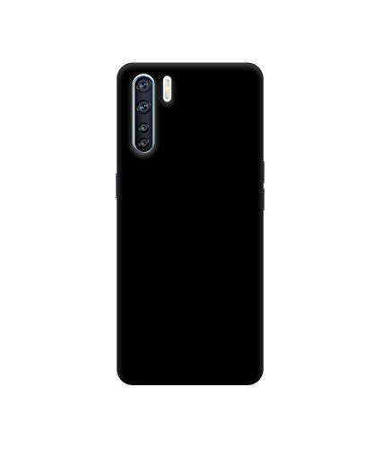 Image of Solid Black Design 3D Printed Hard Back Case Cover for Oppo F15 / Oppo A91