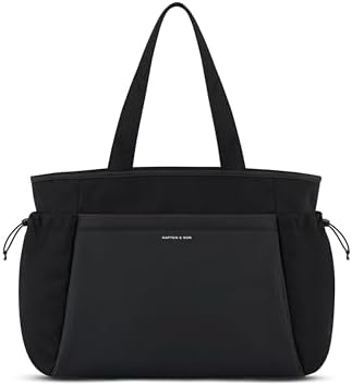 Kapten & Son Hellvi Shopper Tasche 25 L | Sporttasche Damen | Weekender, Reisetasche mit 16 Zoll Laptopfach, Schuhfach, Flaschenfach & Kofferbefestigung | Gym, Reise, Alltag, Büro