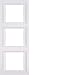 Produktbild Hager 13337009 Rahmen 3EV K1 bl. Polar, Glanz