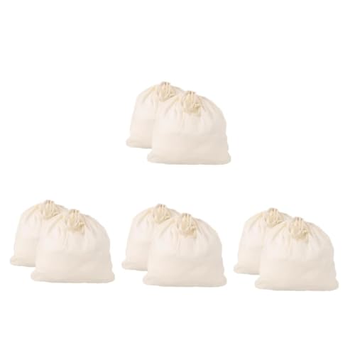 Homoyoyo 4 Juegos Bolsa De Filtro Bolsa De Leche De Soja Fiesta De Yogurt De Comida De Tela Bolsa Para Colar Alimentos Bolsa De Nueces De Leche Paño Colador Beige Algodón 2 Piezas * 4