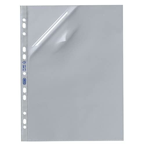 Lot De 100 Pochettes A4 Elba - Antireflet, Ouvert Haut Et Latéral, Perforées Euro - Protection Documents