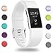 GEAK for Fitbit Charge 2, Adjustable Sports Wrist Bands for Fitbit Charge 2,Small White