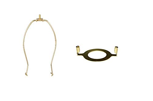 Upgradelights Harp and Slip Uno Adapter for Lamp Using Uno Euro Fitter with 1-7/16 I.d.