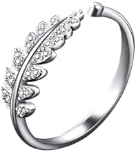 Yellow Chimes Rings for Women and Girls Silver Ring | Adjustable Crystal Rings | Silver Toned Finger Ring for Women | Birthday Gift For Women Anniversary Gift for Wife Valentine Gift for Girls