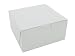 Southern Champion Tray 0905 Premium Clay Coated Kraft Paperboard White Non-Window Lock Corner Bakery Box, 6" Length x 6" Width x 3" Height (Case of 250)