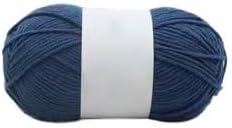 5 Rolls 4-Ply Milk Cotton Yarn for Crocheting 50g Worsted Blend(44)