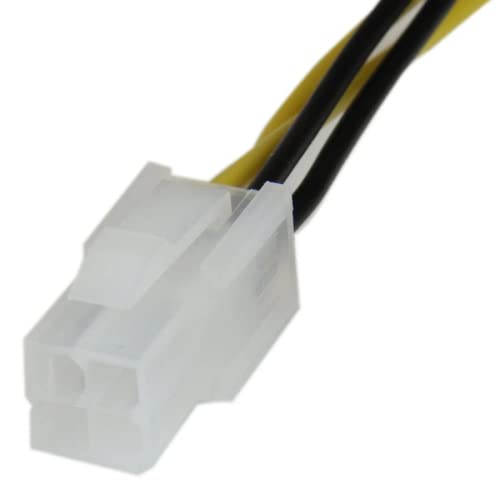 Image of HRtronics SMPS 4 Pin Extension Cable 17cm | Male to Female 4-Pin Power Supply Cord | Suitable for Computer PSU & 12V ATX Extension | Pack of 5