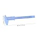 VALICLUD 4Pcs Mini Plastic Vernier Caliper Gauge Metric Sliding Pocket Measuring Tool for Internal External Dimensions Lightweight Ruler for Industrial and Personal Use Blue