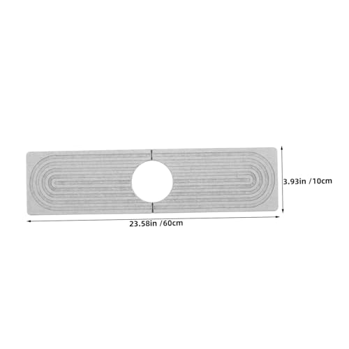 Protector contra salpicaduras de baño en diatomita con absorción rápida y secado continuo 3