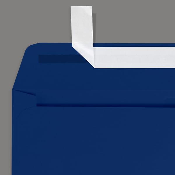 Miniatura 5 de LUXPaper #10 Sobres multiusos para ventana, despegar y prensar, 4 18 x 9 12 pulgadas, azul marino, texto de 80 libras, 1000 unidades