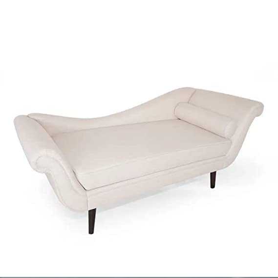 Image of 2-Seater Rosewood Settee Sofa Diwan Couch Chaise Lounge (Beige)