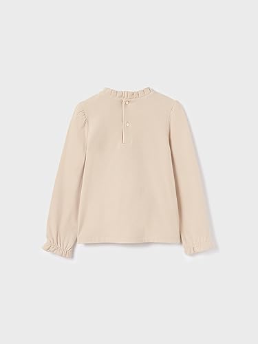 Abel & Lula Interlock Glitter Turtleneck for Girls Beige2