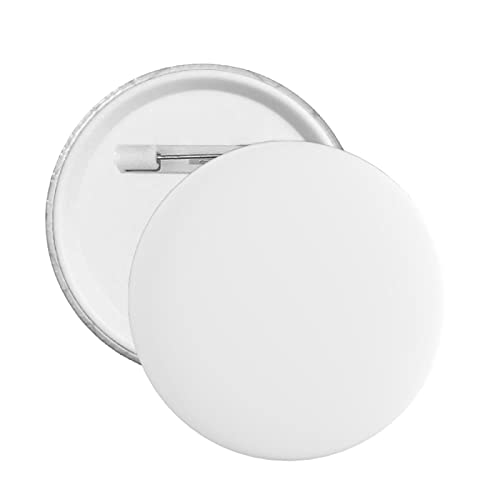 EXYLANOR Custom Pins Personalized Badges with Photo Text Logo Name Button for Clothes Hats Bags 1 PC Blank White 1.8