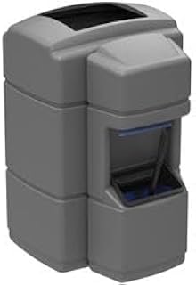 40 gal Waste N Wipe Single Sided Center - Gray