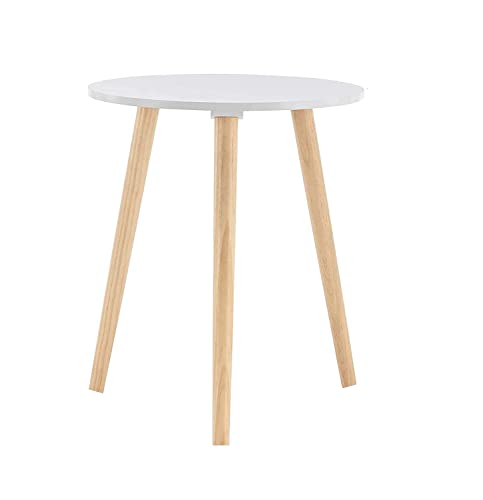 Image of Shoppee Fold-able Oval Shaped Side Table /Tea Coffee Breakfast Table (White Round)
