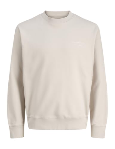 Sweat Crew Neck JACK & JONES Jprblachad gris doublure argentée homme taille XS