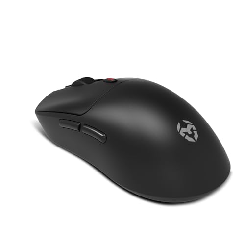Klever, Mouse Gaming Wireless Superleggero 55 g, Sensore Ottico Pixart PMW3325 fino a 10.000 DPI, 6 Pulsanti, Polling Rate 1000Hz, Connessione Wireless 2,4GHz e USB-C, PC, Mac, PS4, PS5, Nero - Mouse gaming - Immagine 4